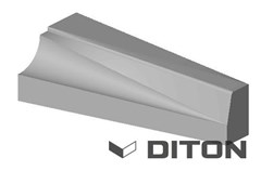 DITON Zastávkový obrubník BUS přechodový levý 250-290 .. 100/15-40/25-29cm přírodní